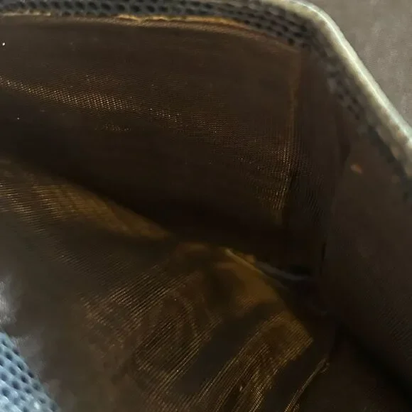 Salvatore Ferragamo Dark Blue Lizard Leather Wallet Vintage Good Condition - Picture 6 of 7